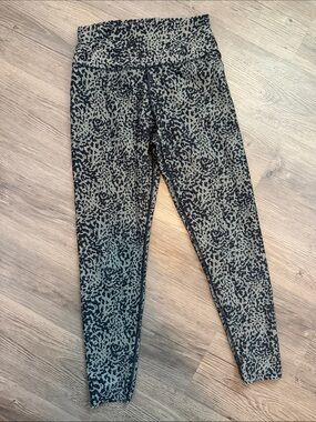 Sage Olive & Black Leopard Print Leggings
